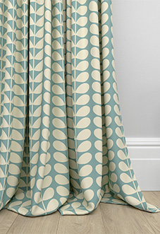 Orla Kiely Solid Stem, Duckegg - Made to Measure Curtains